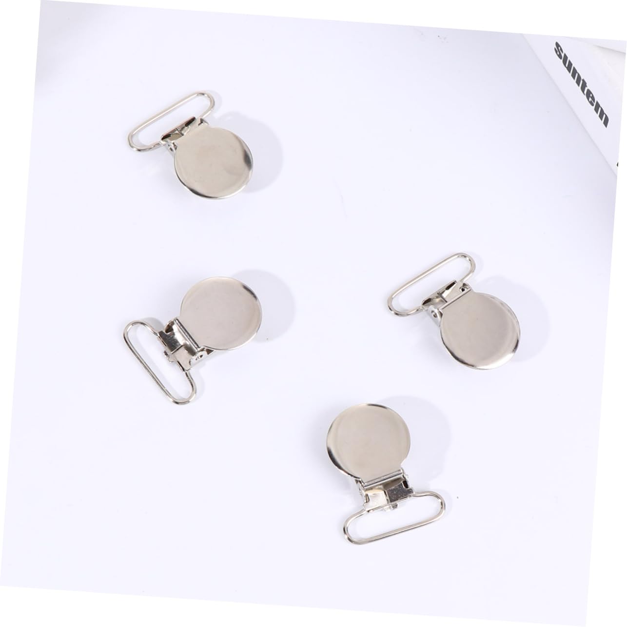 ARTIBETTER 10pcs Straps Clip Clips Metal Clip Belt Buckle Strap Clamp Straps Buckle Belt Clip Silver