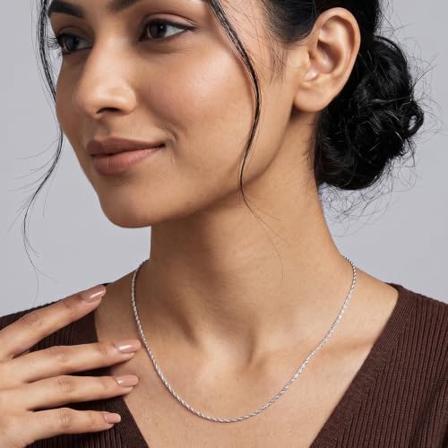 Image of TRUESILVER ACPL 925 Sterling Silver Lariat Necklace for Women | Y-Shape Pendant Necklace with Chain | Fine Silver Jewelry | Gift for Women & Girls