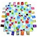 G-Tree 1PC Soft taggie Multicolour Label Baby Toy, appease Towel Cloth Toy, Colorful Blanket Mini Cute Fashion Grasping Comforting Multifunctional Blanket Great Gift for Baby (Blue)