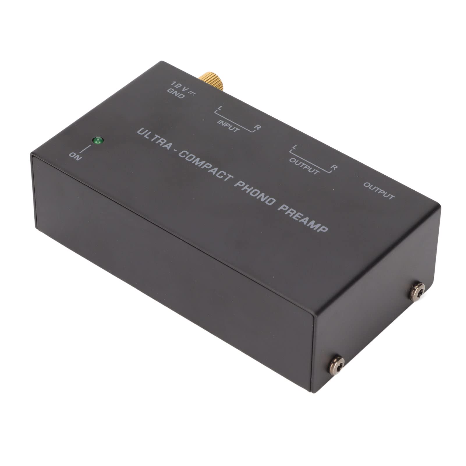 Preamplificador de Tocadiscos Phono con Control de Perilla Independiente para Amplificador de Tocadiscos - PP400 Entrada RCA Estéreo Salida RCA 100‑240 V, bajo Nivel de Ruido, (Enchufe de la UE)