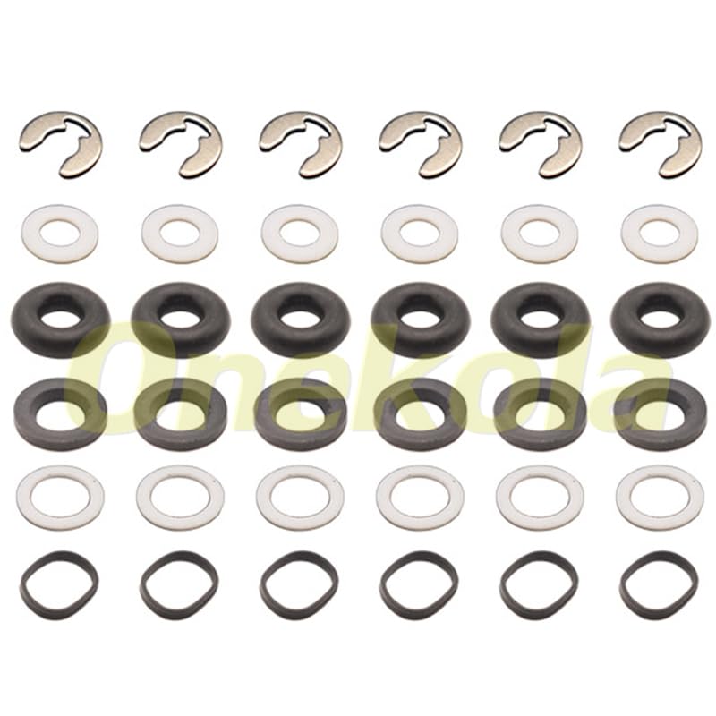 Fuel Injector Seal O-Ring Kit Seals Filters For Toyota 1AZ-FSE D4 AVENSIS RAV-4 NOAH 2.0 23250-28070 - (Color: 6 set)