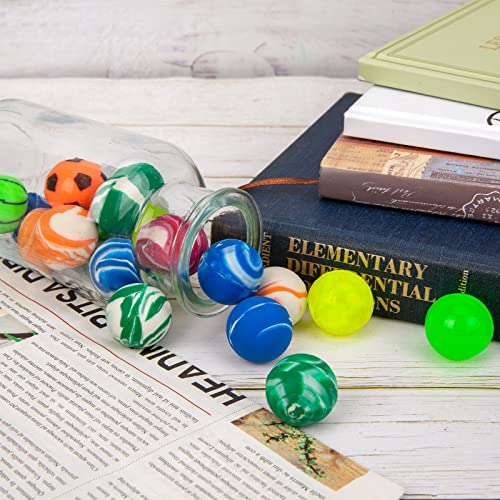 HAKACC 50 Stück Flummies für Kinder, 25mm Bunte Gummibälle Set für Karneval Mitgebsel, Hüpfball Füllung für Geburtstag Ostern Party