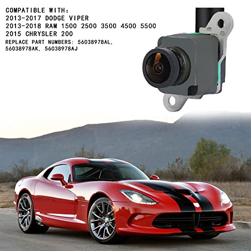 Image of Rear View Backup Camera Compatible with 2013-2017 Dodge Viper丨2013-2018 Ram 1500 2500 3500 4500 5500丨2015 Chrysler 200 Reversing Parking Assist Camera Replaces# 56038978AL