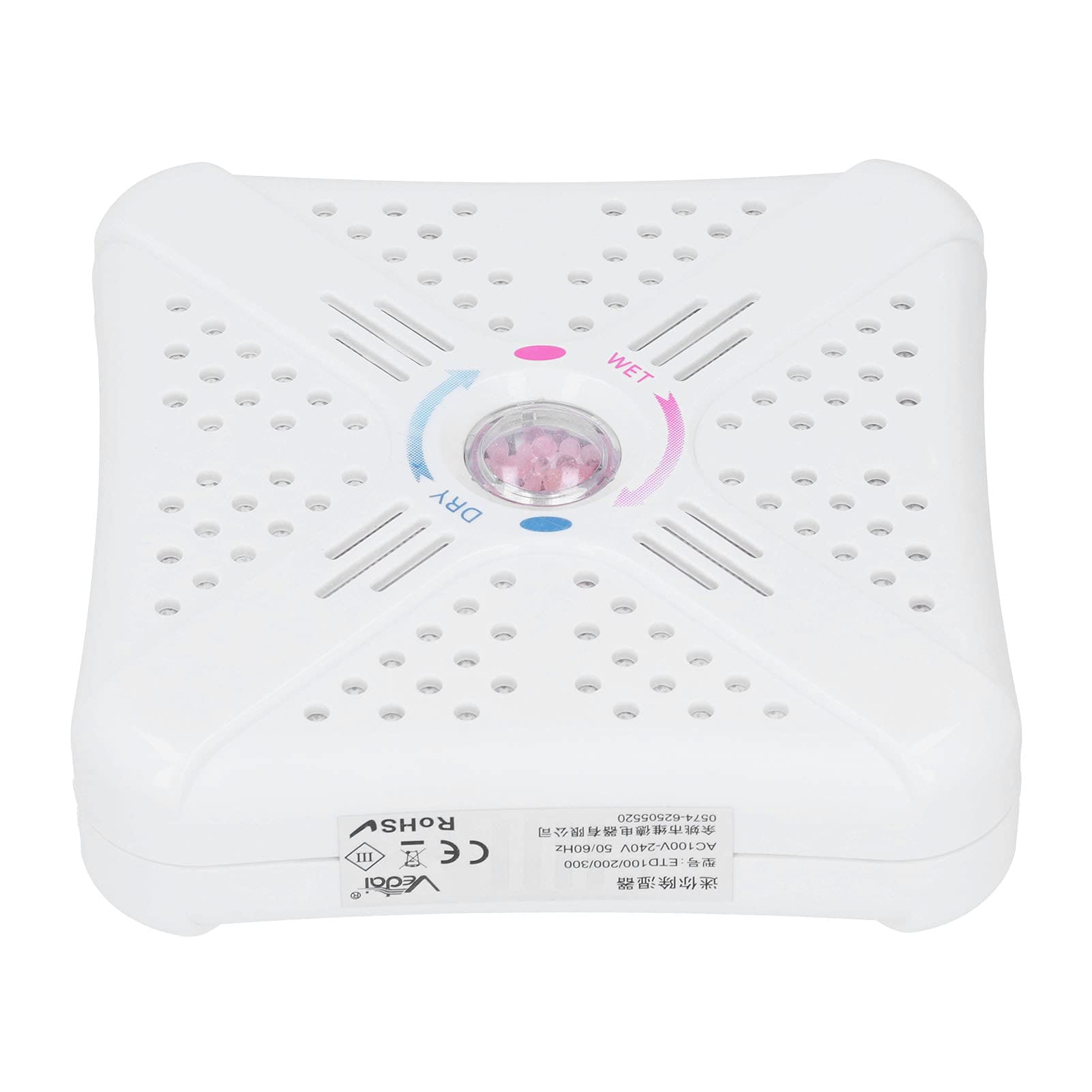 Deumidificatore Mini Compatto Assorbitore di umidità a Basso Rumore e Risparmio Energetico per Armadi, Armadi, Borse da Palestra, Bianco, 1 unità