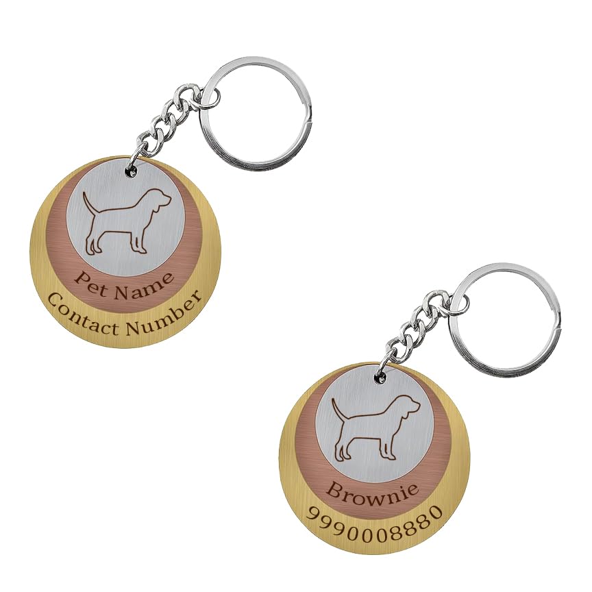 Savri Personalized Copper Engraved Pet ID Tag - Name, Owners Mobile Number, and Address - Customized Dog/Cat/Pet Tag with Separate Rings. (B0D4MCYRX3) Amazon Price History, Amazon Price Tracker