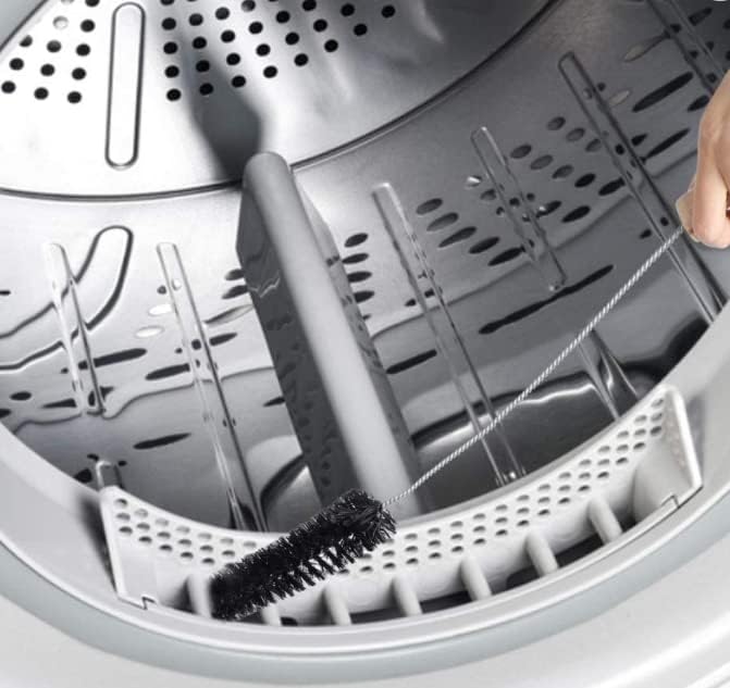 Miniatura 6 de MaximalPower Cepillo limpiador de trampa de escape para secadora de ropa, removedor de pelusa con cepillo de bobina largo para secadora,