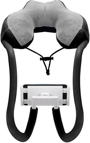 Miniatura 9 de Chapter Seven Soporte de teléfono con almohada en U, soporte para teléfono con almohada para el cuello, soporte para teléfono perezoso, rotación de
