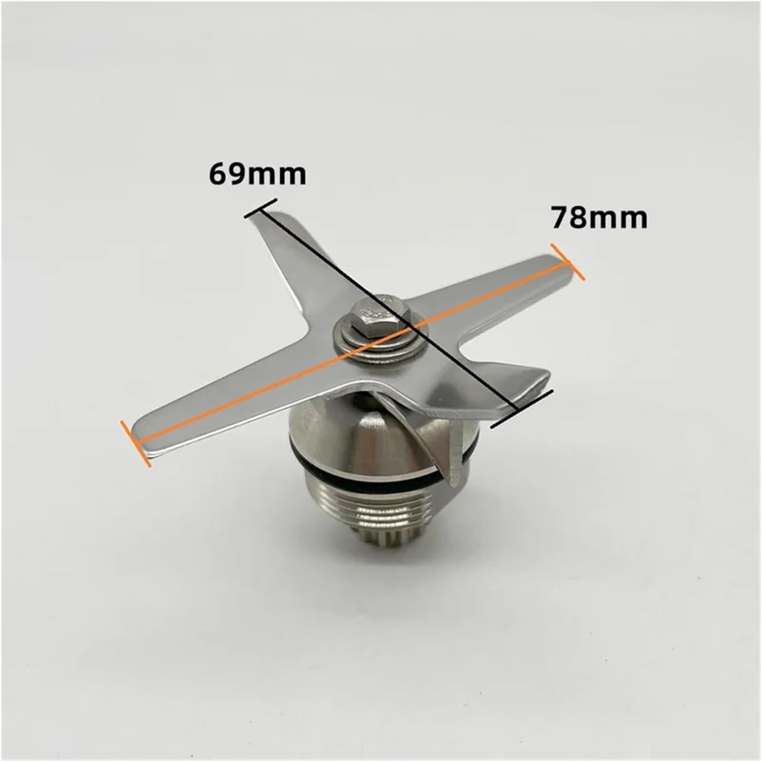 767 Stainless Steel Hardened Six Mixing And Cutting TWK Jtc 767 Blades Knife Ice Crusher， Compatible For Vitamix ，Juicer Blender Parts(6PCS)