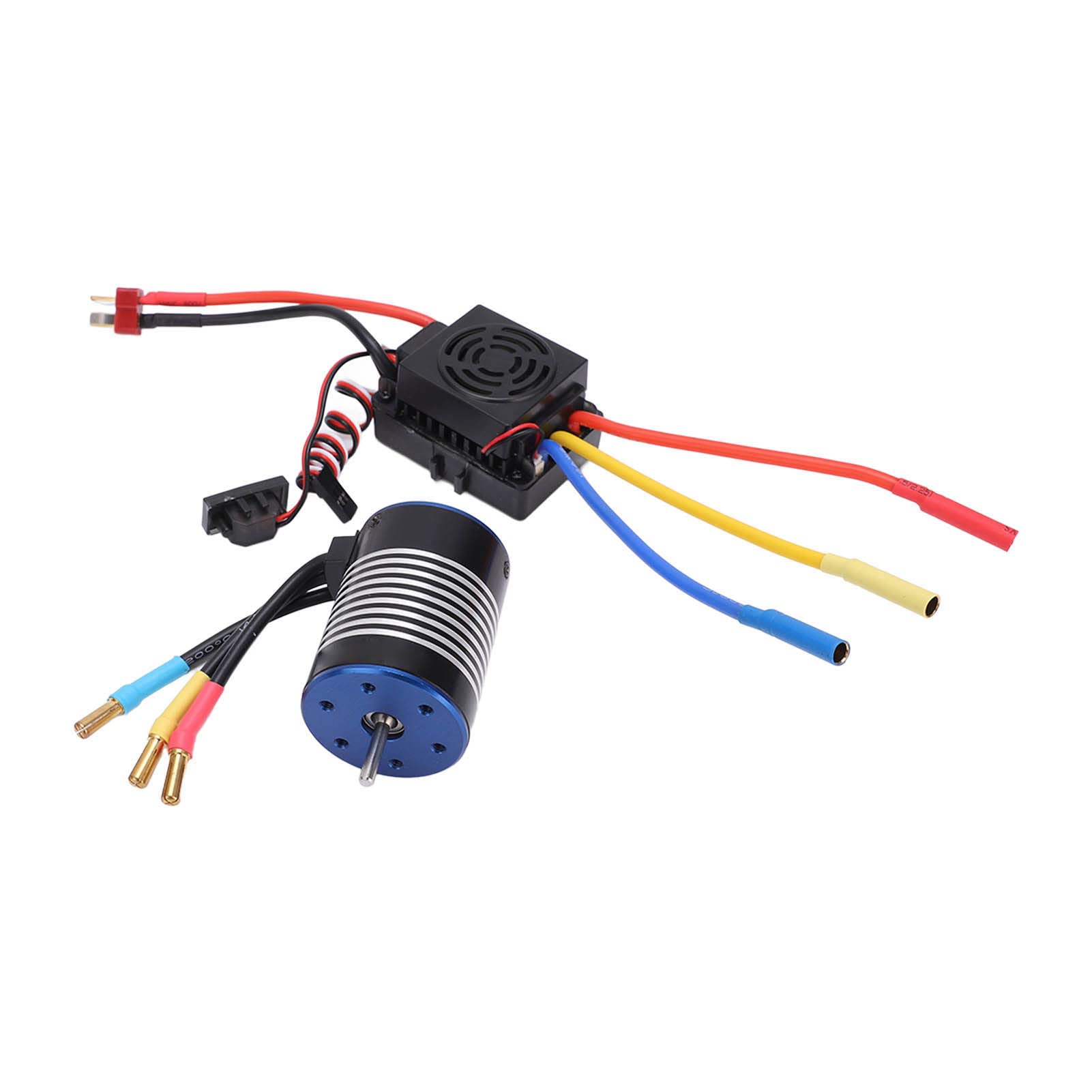 VGEBY RC Car Motor, Brushless Motor Y ESC Combo Set Controlador de Velocidad Elctrico con 60a Impermeable ESC Combo Set para 1/10 RC Car Model Accessories
