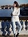 v28 Women Polo Neck Turtleneck Knit Stretchable Elasticity Long Slim Sweater (XS,Cream White)