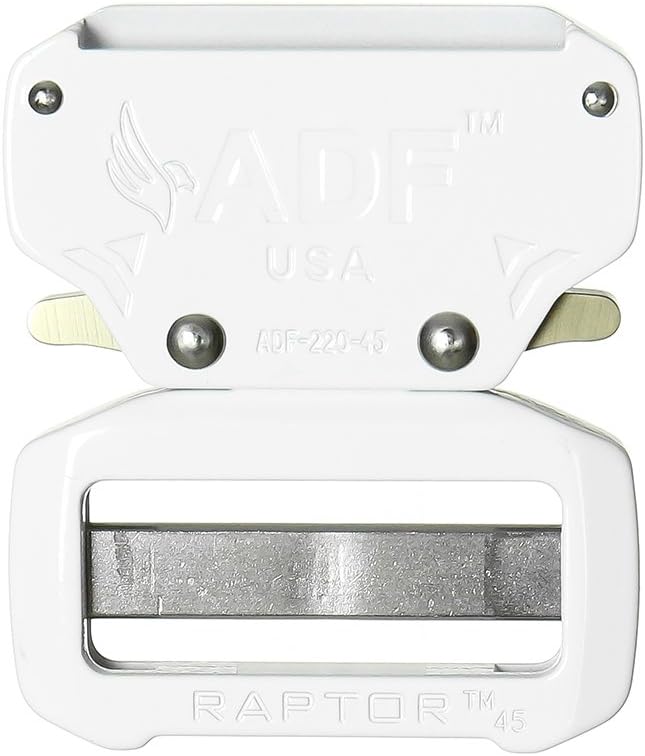 ADF® Raptor II 1.75" Tactical Military Police Aluminum Quick Release Trouser Shooter Rigger Hunting Sports Belt Buckle White