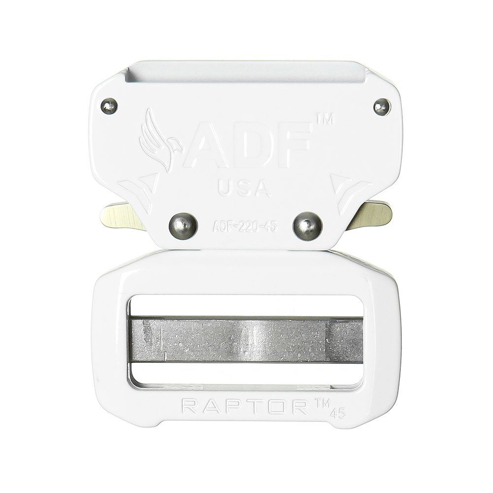 ADF® Raptor II 1.75" Tactical Military Police Aluminum Quick Release Trouser Shooter Rigger Hunting Sports Belt Buckle White