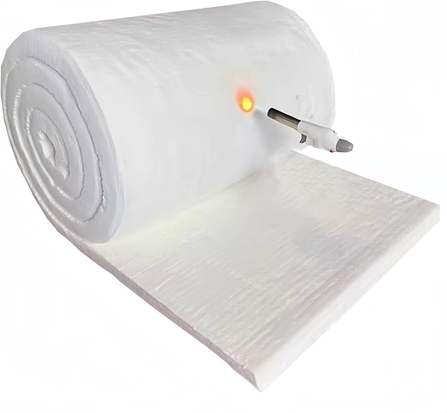 Manta Ignífuga con Aislamiento De Fibra De Cerámica - para Estufas, Hornos, Ladrillos Refractarios, Calderas, Herrería, Horno De Forja