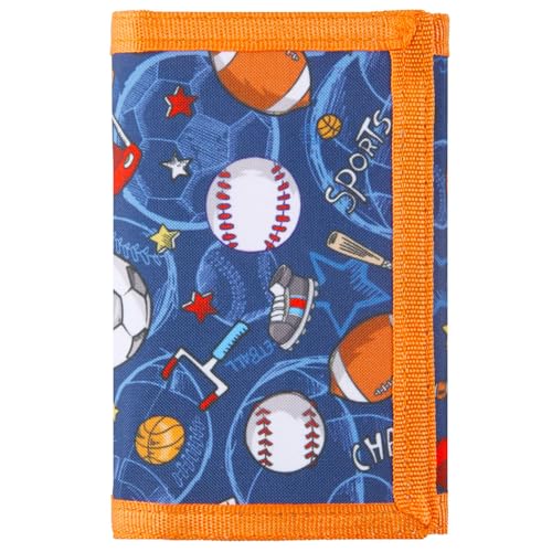 Image of Kids Wallet for Boys Ages 4-12, Sports Balls Boys Wallet, Toddler Wallets with Coin Pocket, Novelty Christmas & Birthday Gift