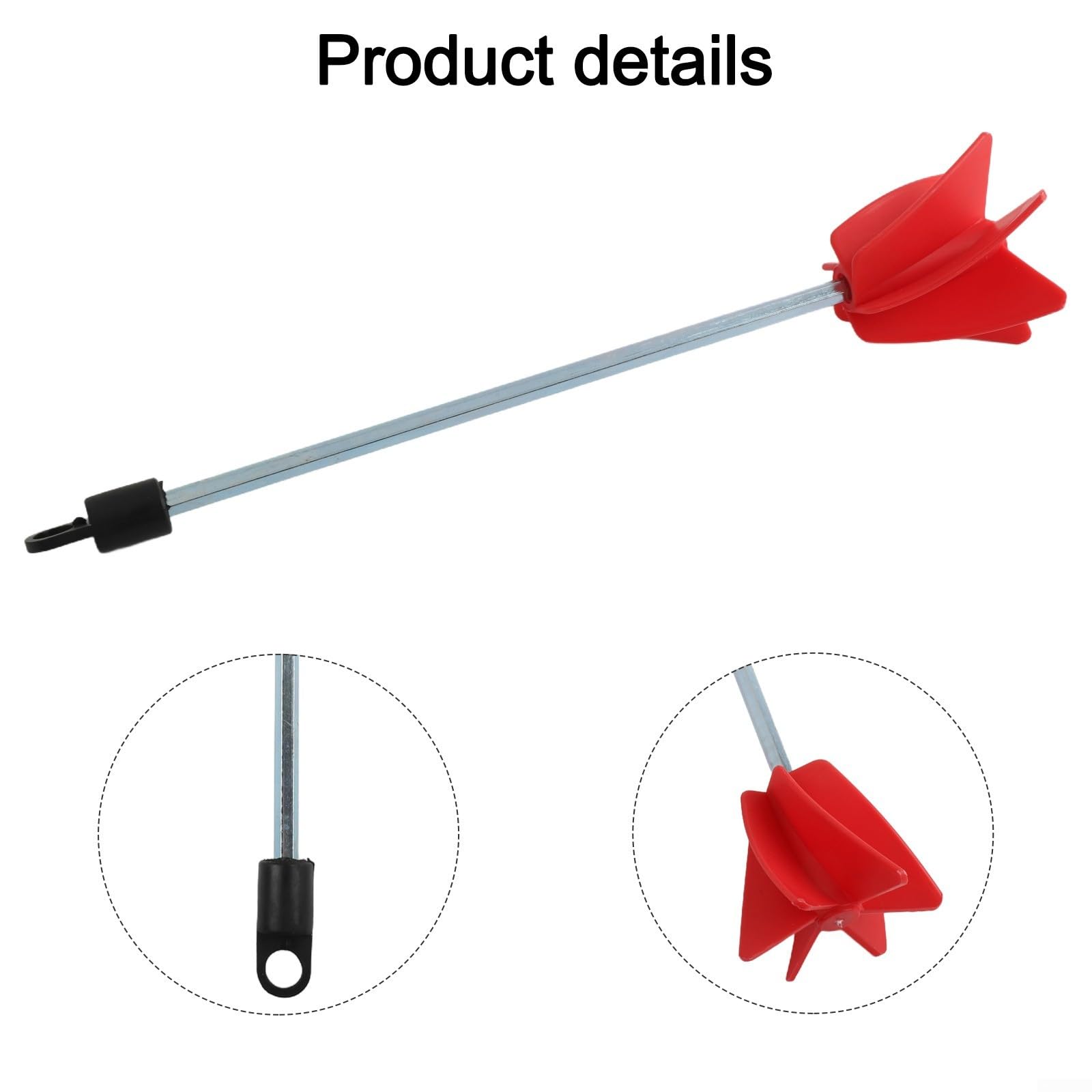 Tiges d'agitateur de peinture électrique avec 2 accessoires d'hélice et arbres hexagonaux de 0 66 cm pour les tâches de mélange d'époxy et de mastic (A)
