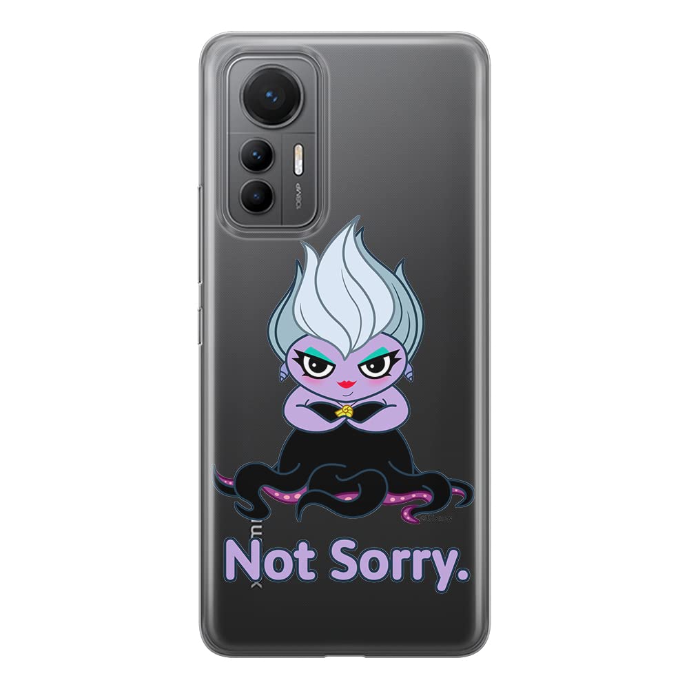 ERT GROUP mobile phone case for Xiaomi MI 12 LITE original and officially Licensed Disney pattern Ursula 004 optimally adapted to the shape of the mobile phone, partially transparent