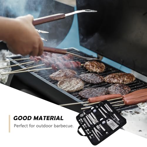 Kisangel Set de 27 piezas para BBQ en acero inoxidable miniatura 7