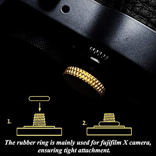 Image of Camera Shutter Button (2 Pack /Gold) Upscale and Delicate Soft Shutter Release Button
