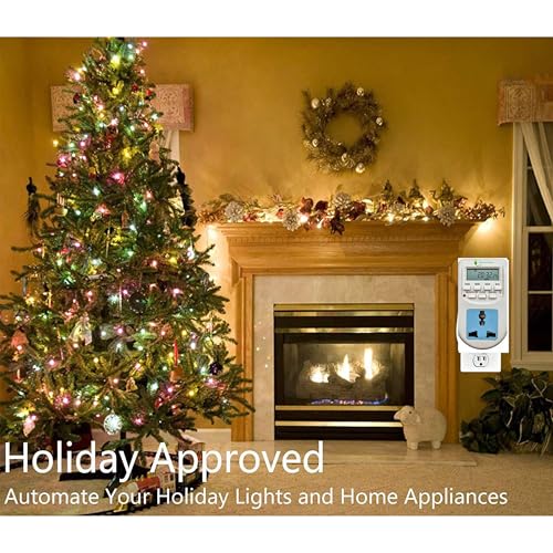 Image of MOOKA 230 Volt (24x7) Digital Programmable Timer Electronic Timer230V 24x7 Energy Saving Socket Type Digital Programmable Plastic Electronic Timer (White)