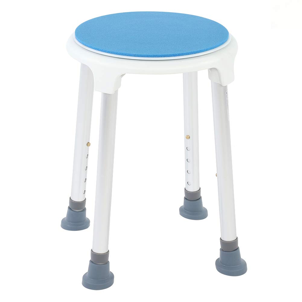 Taburete de baño antideslizante giratorio de 360 ​​grados, asiento de ducha para ancianos y mujeres embarazadas