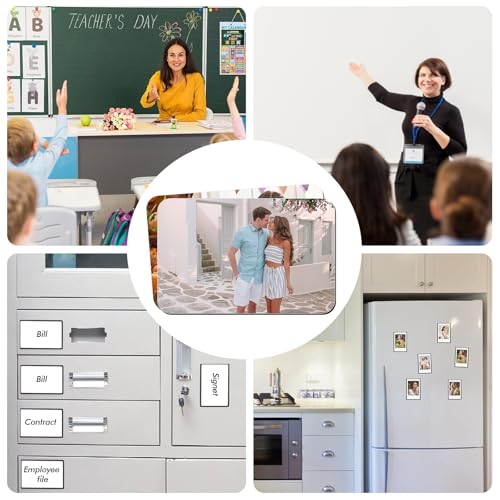 Miniatura 7 de Goedch Imanes De Nevera En Blanco Para Sublimación: 30 Piezas Imanes Rectangulares Con Fotos, Imanes Cuadrados Decorativos Diy Para Oficina, Cocina, Decoración De Pared, Imán De Nevera Personalizado