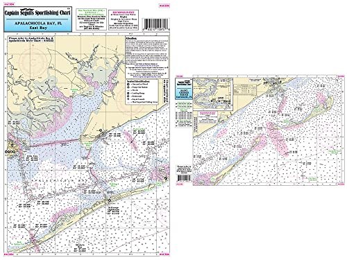 Captain Segull Inshore Apalachicola & East Bay, FL Fishing Nautical Chart