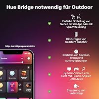 Philips Hue Impress Außen-Wandleuchte, Gartenbeleuchtung, Schmal – Ansicht 9