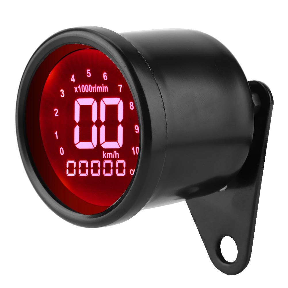Compteur Moto,Medidor De Velocímetro De Motocicleta,Universel Moto Lcd Affichage Instrument Compteur De Vitesse Odomètre Tachymètre Compteur Jauge Sports Motorisés Compteurs De Vitesse Jauges