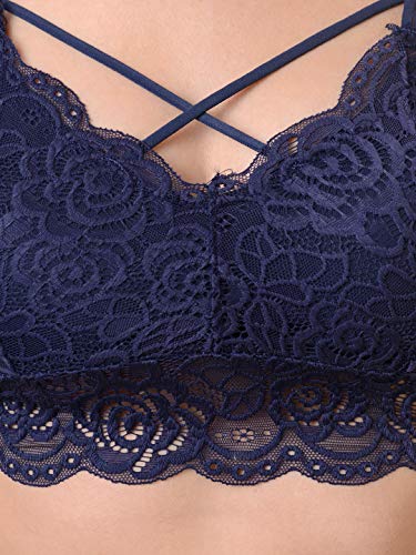 Image of Da Intimo Solid Non-Wired Lightly Padded Bralette