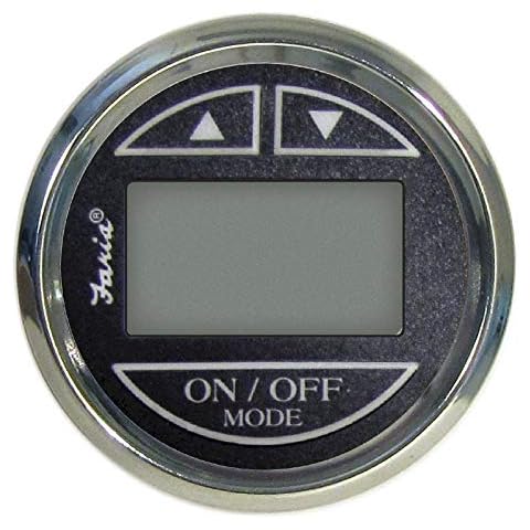 Faria 13751 Chesapeake Black Depth Sounder with In-Hull Transducer Cover