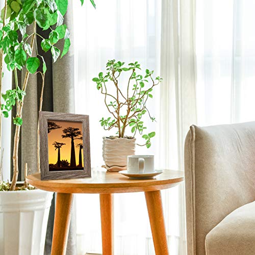 SESEAT 5x7 Distressed Farmhouse Picture Frames 3 Colors Tabletop or Wall Hanging Display 3 Packs with High Definition Glass - Thumbnail 3