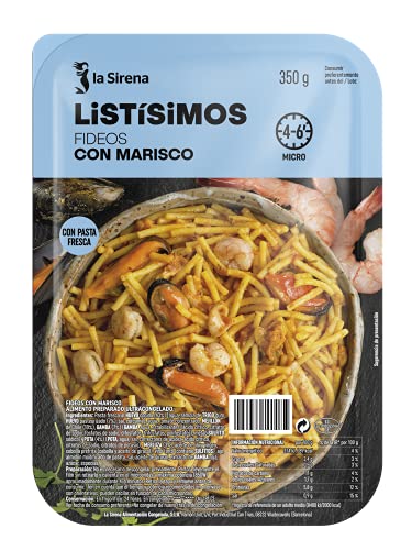 La Sirena Listísimos Fideos A La Marinera, 300g (Congelado)