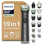 PHILIPS Multigroom Series 7000 All-in-One 19-teiliger Barttrimmer und Haarschneider für Gesicht, Kopf und Körper, selbstschärfende Metallklingen, 26 Längeneinstellungen (0,5-20 mm), Modell MG7962/30