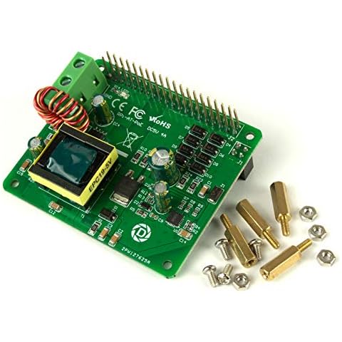 DSLRKIT Power Over Ethernet PoE HAT IEEE802.3at DC 5V 4A PoE+ with 1.5KV Isolation for Raspberry Pi 4B 3B+ 3B Plus Cover