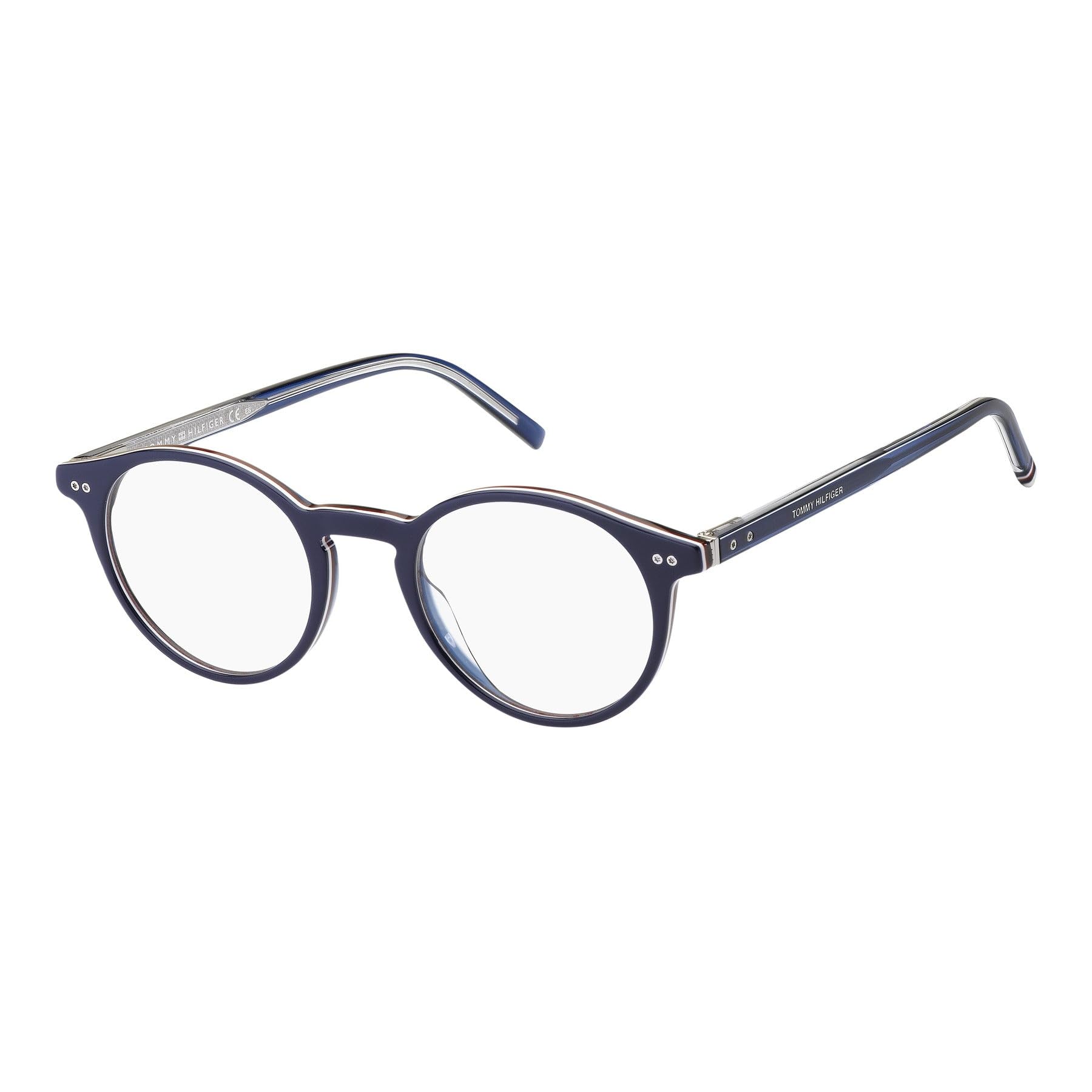 Tommy Hilfiger Men's Blue Th 1813 Eyeglasses - Glasses - 49 Mm- Accessories