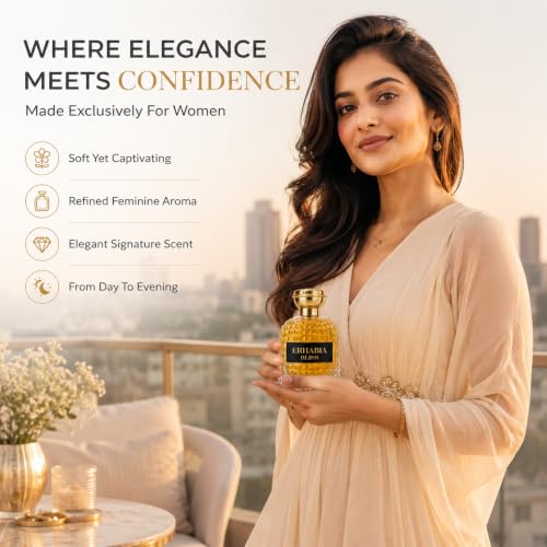 Image of ERHABIA Bliss Premium Perfume for Women 100ml | Long Lasting Eau De Parfum | Luxury Strong Fragrance for Daily Use, Party & Gifting