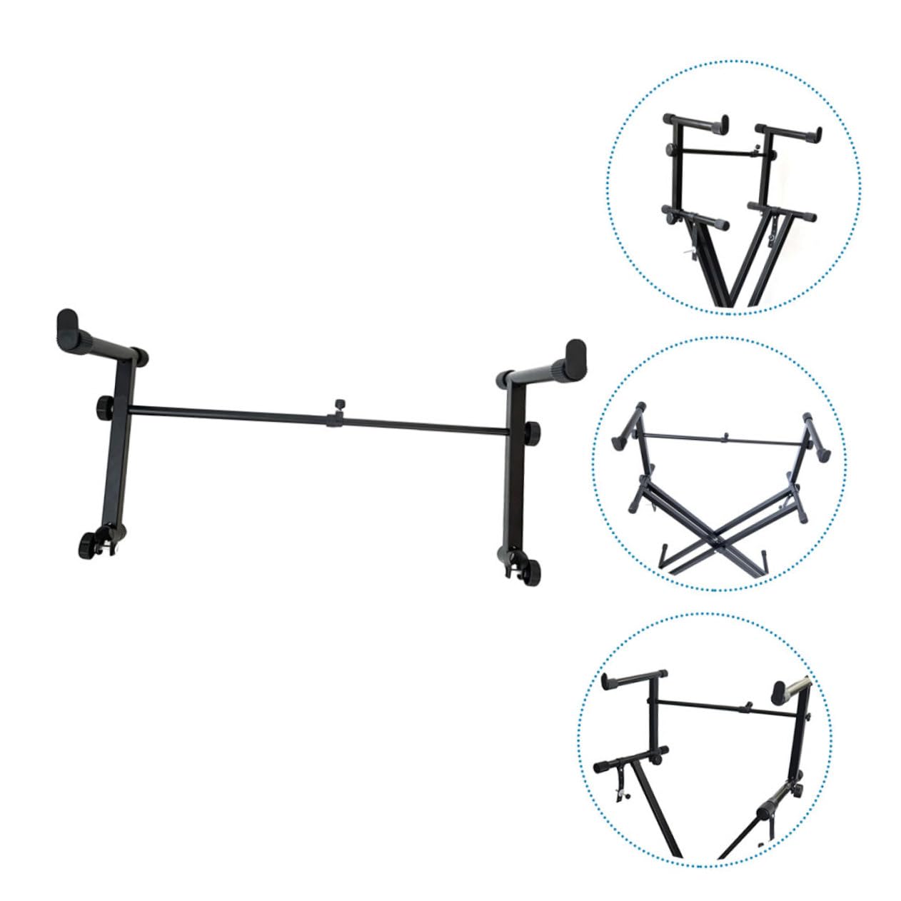 SUPVOX Adjustable Electronic Piano Stand Musical Keyboard Stand Extension Rack