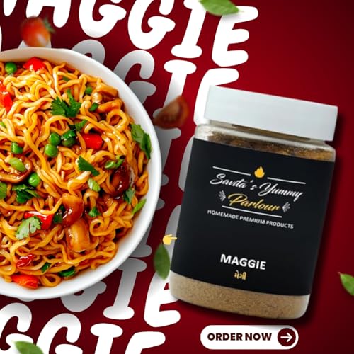 Image of Savita's Yummy Parlour Maggie Masala - 100g | Homemade Premium Instant Noodle Seasoning | Authentic Spice Blend for Rich Flavor