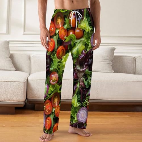 Vegetable Salad Funny Pajama Pant Casual Loose Lounge Pants Pjs Sleepwear for Men2