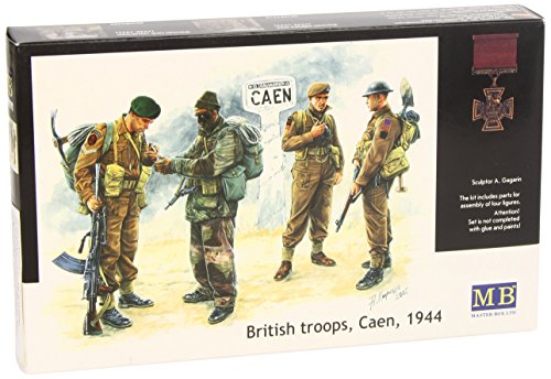 Master Box British Troops Caen 1944 (4) Figura Modelo Escala 1:35 miniatura 1