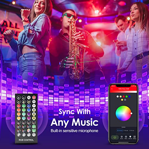 Zuukoo Smart Outdoor String Lights,50Ft Sync With Music Led Rgb Patio Lights,Color Changing App Control With 25 Dimmable Bulbs, Accent Light G45 Waterproof For Garden,Cafe,Backyard,Christmas,Party #TOP2