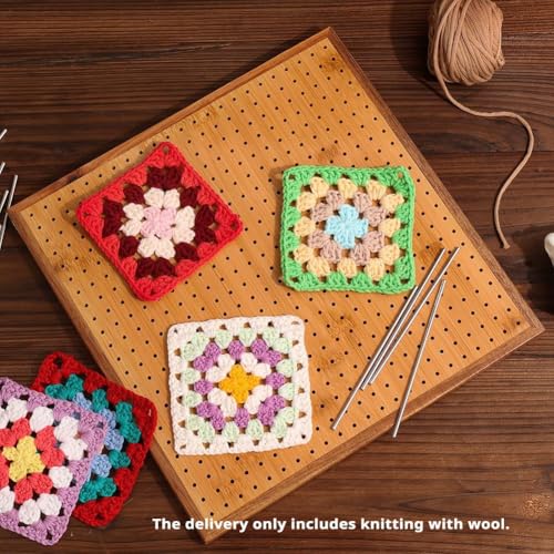 Planche à blocs de crochet 11,8 pouces en bois de bambou noble