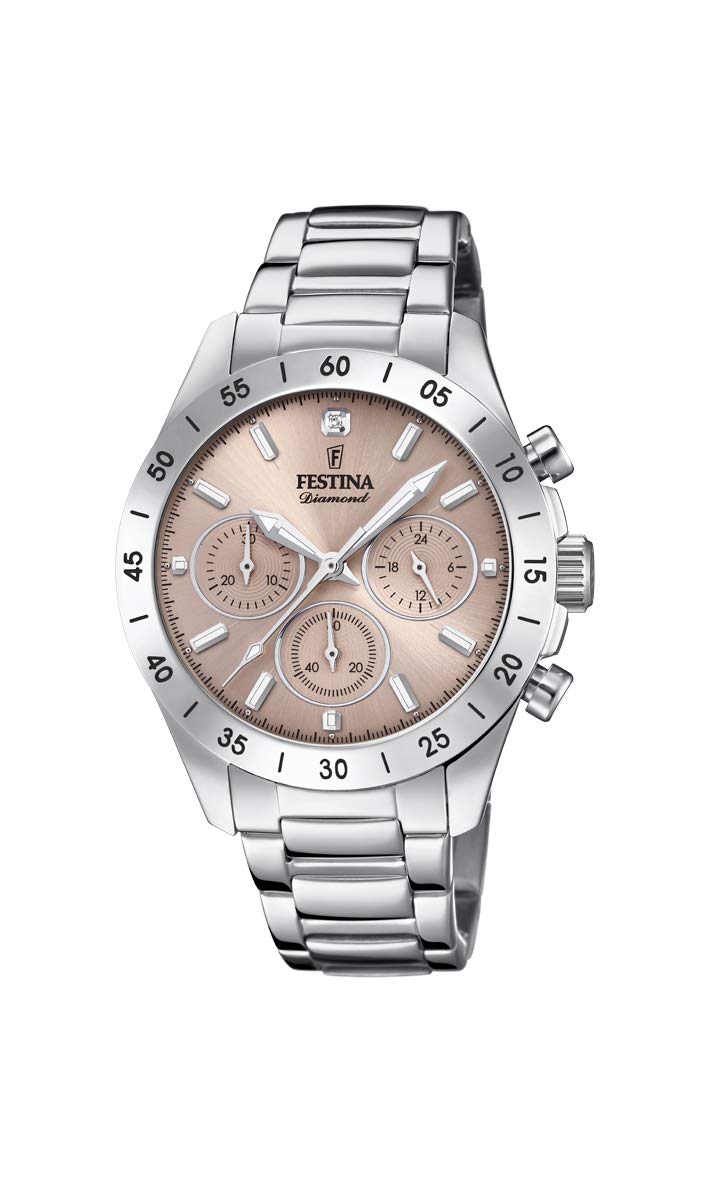 Festina 32002185 - Reloj analógico de Cuarzo para Mujer, Acero Inoxidable
