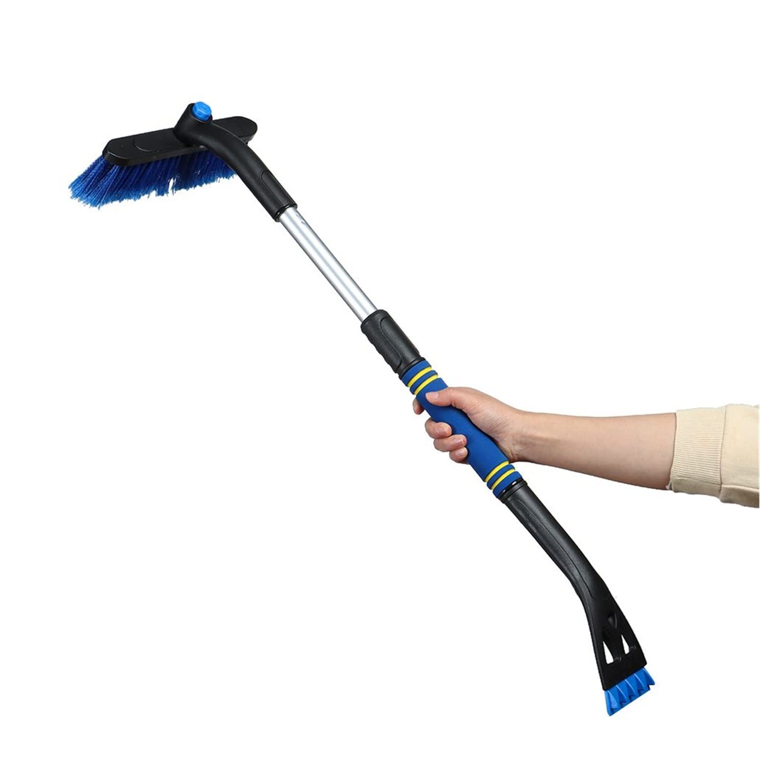 Brosse à Neige pour Pare-Brise, Brosse à Neige, grattoir à Glace pour Pare-Brise de Voiture, Brosse à Neige Extensible avec poignée en Mousse Compatible avec Camion SUV Windows Wehicle