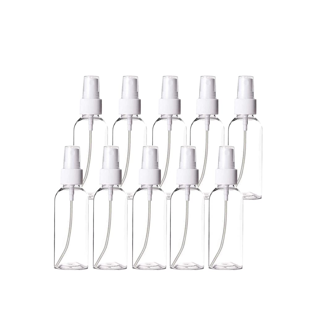 Amazon.co.jp: 10パック 50ml ファインミスト ミニスプレーボトル 透明