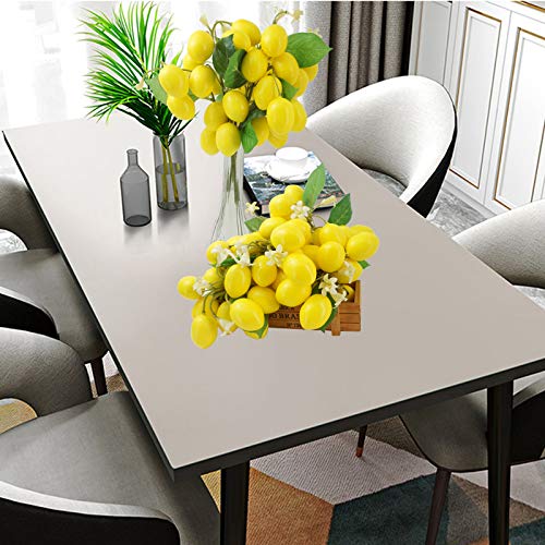 Colorfulife 2pcs Artificial Lemon Branch Lifelike Fake Fruit Props Yellow Lemons Branches for Table Kitchen Centerpiece,Home Party Garden Summer Fall Christmas Decorations (Yellow Lemon) - Thumbnail 2