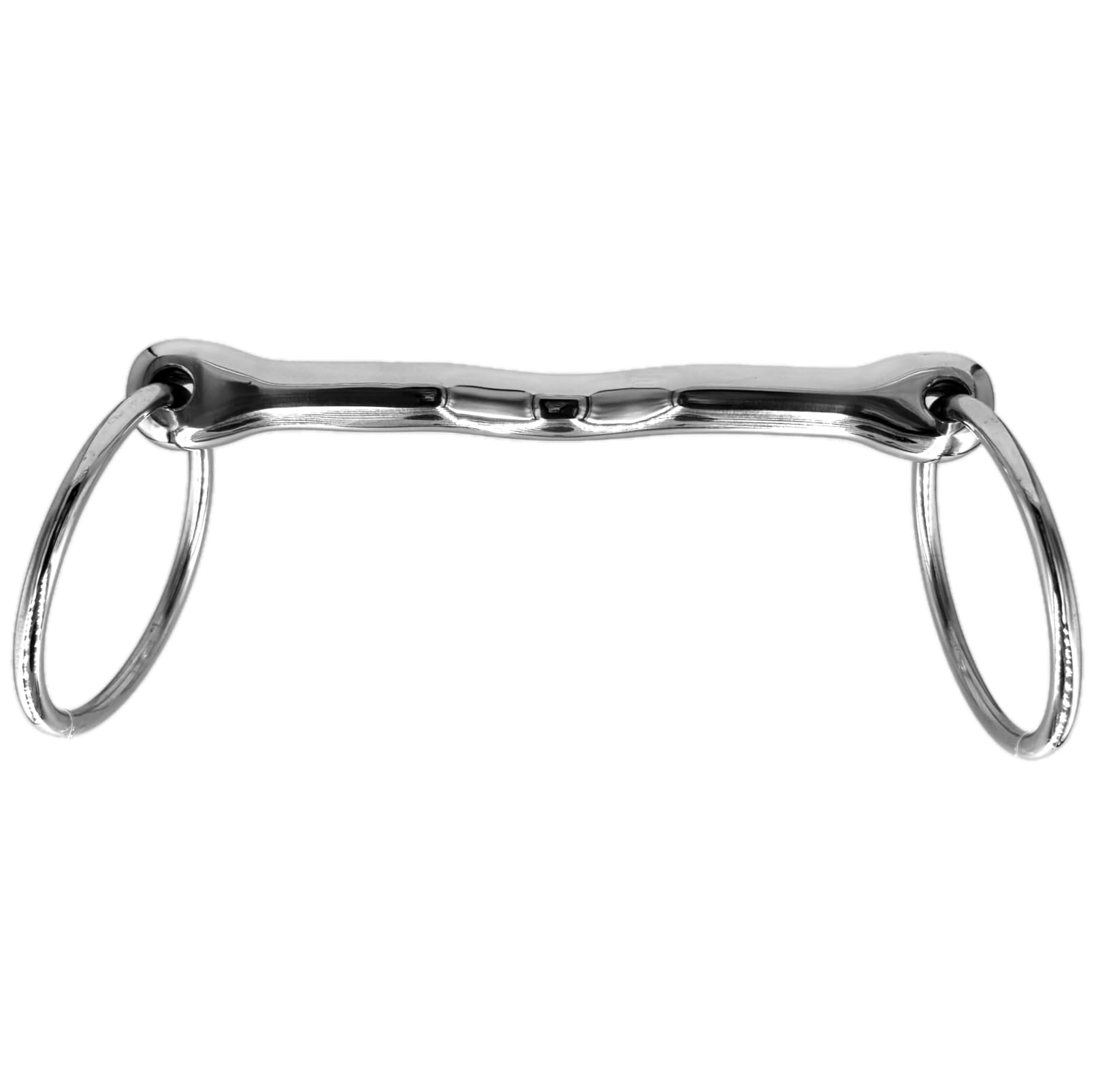 ES0240 Gebiss Wassertrense Loose Ring Stangegebiss Cambridge Mouth Snaffle mit Zungenfreiheit aus Edelstahl Ringdurchmesser 65 mm Gebissstärke 14 mm (13.5 cm)