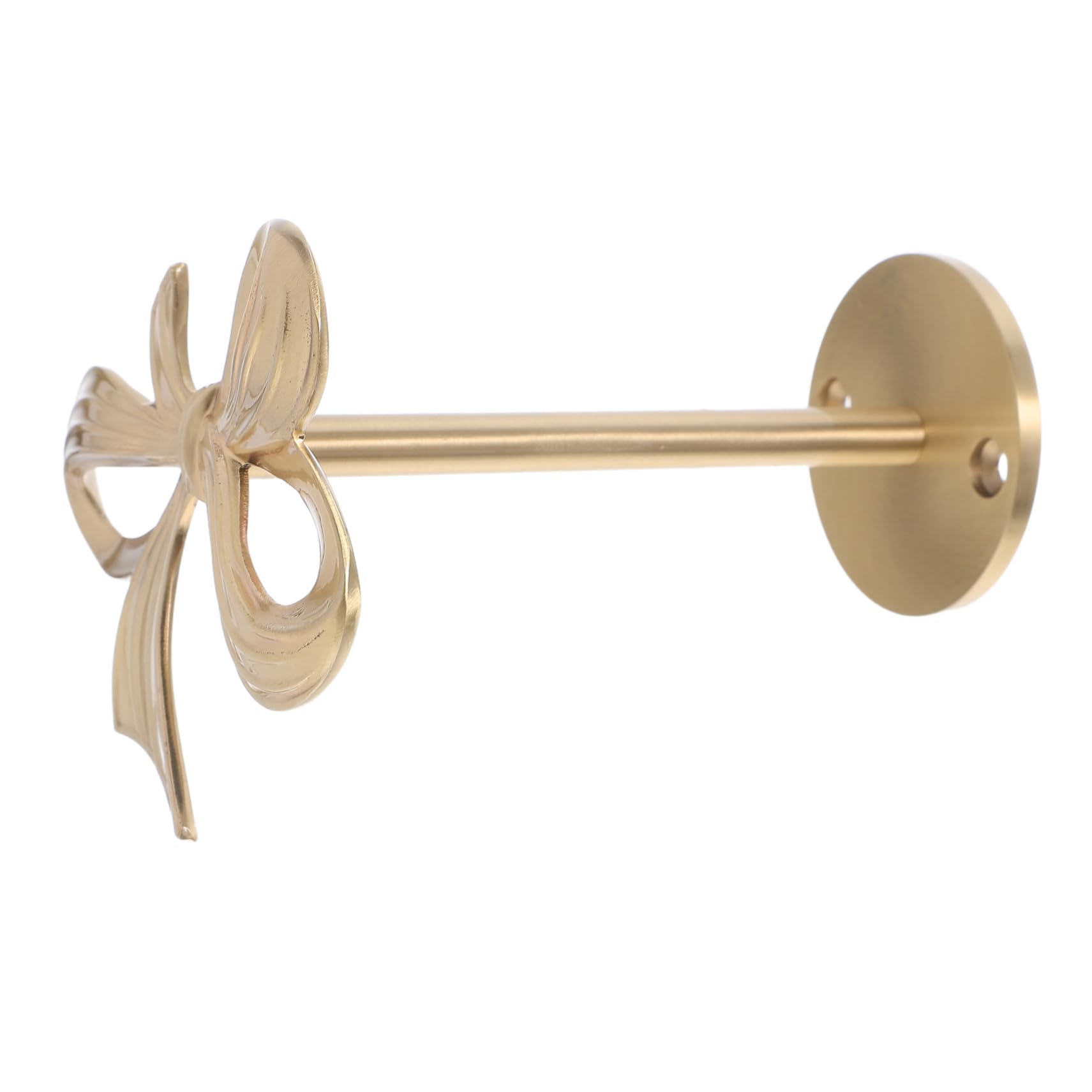 TOYANDONA Crochets Muraux Laiton Doré à Nœud Décoratif pour Rideaux Supports Solides pour Attache de Rideaux Porte-Manteaux et Porte-clés Adaptés Salle de Bain Chambre et Bureau