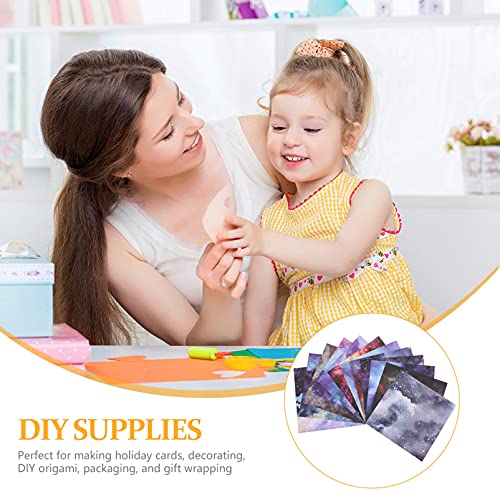 Healifty Papel de Fundo Decorativo DIY Foto Álbum de Papel Artesanato Fazendo Papel de Apoio 12 Pcs