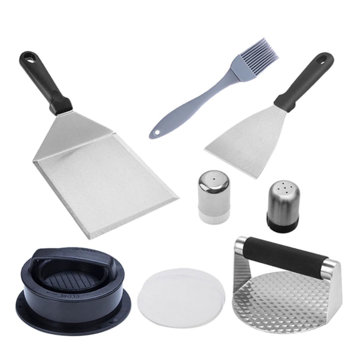 Set Utensili Barbecue in Acciaio Inox, Robusto